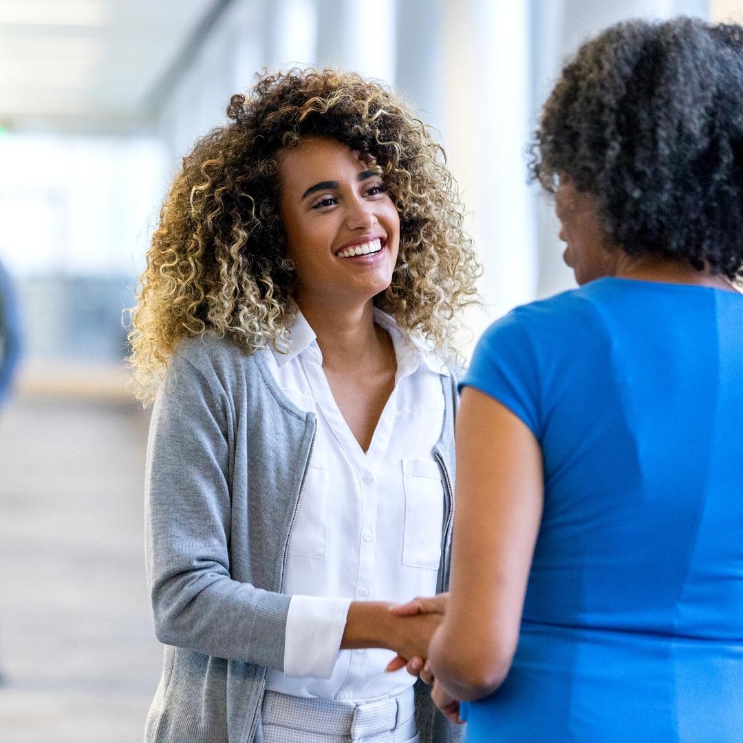 Woman prepared for an interview